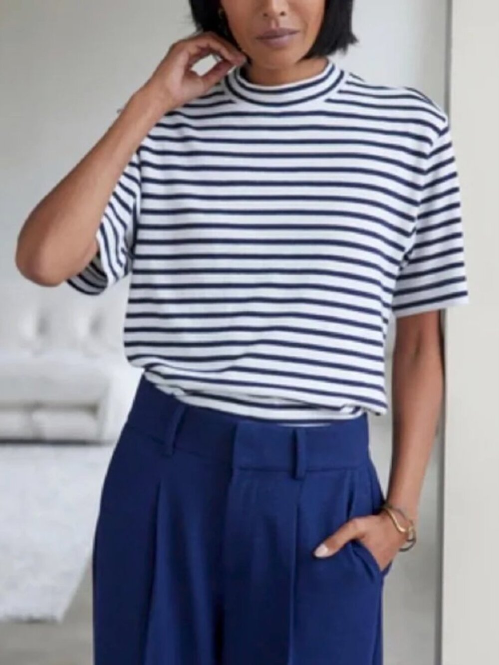 AYR the Starboard Tee in Stripe